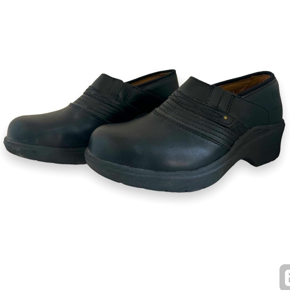 Ariat Leather Platform Clogs Black Size US 6.5B